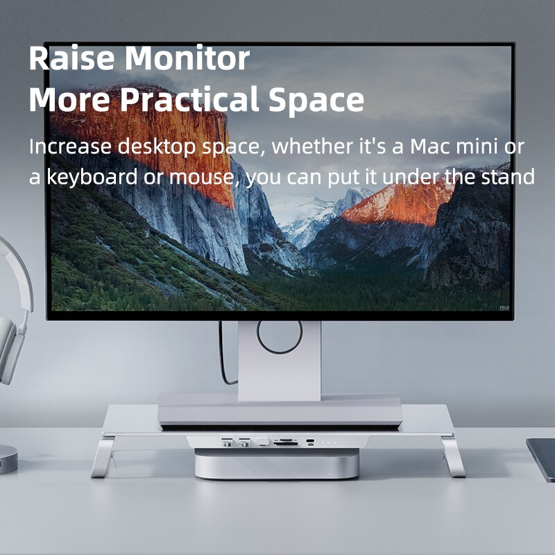 Monitor Stand with USB-C Docking Station HAGIBIS