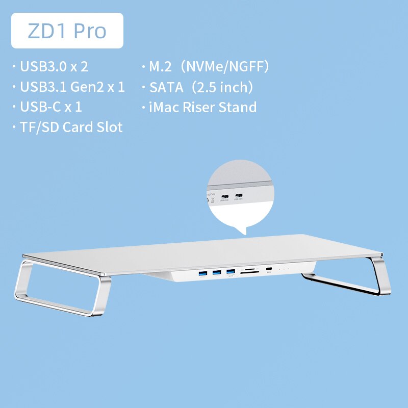 Monitor Stand with USB-C Docking Station HAGIBIS