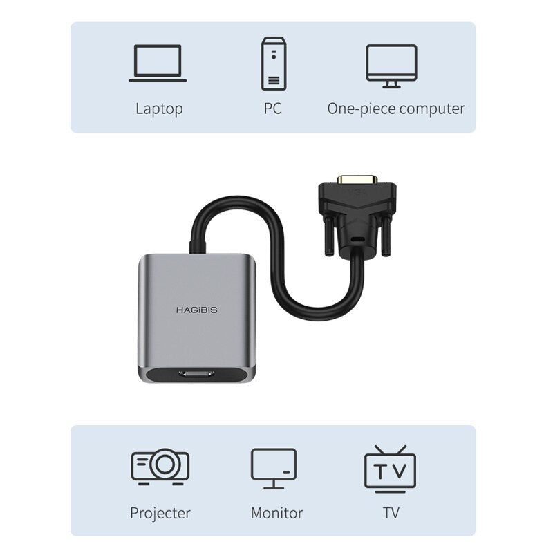 VGA to HDMI Cable HAGIBIS 