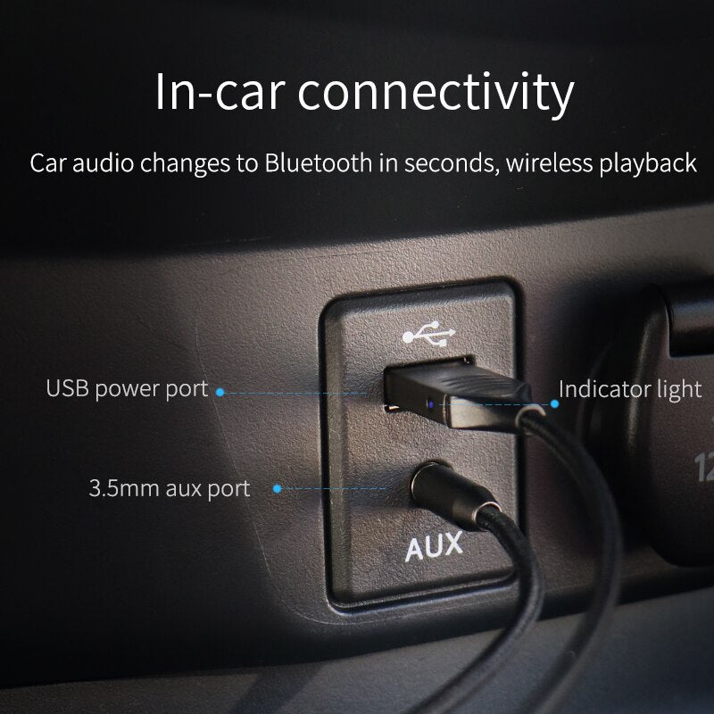 Bluetooth 5.0 Receiver Audio Cable HAGIBIS