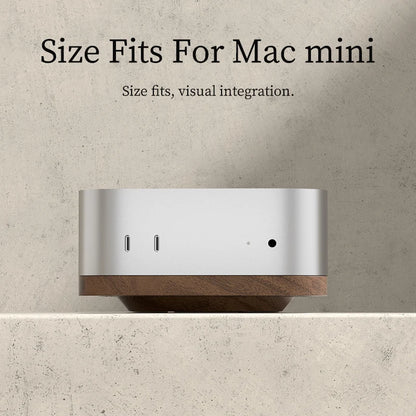 Wood Stand for Mac mini M4 with Dust Cover Hagibis