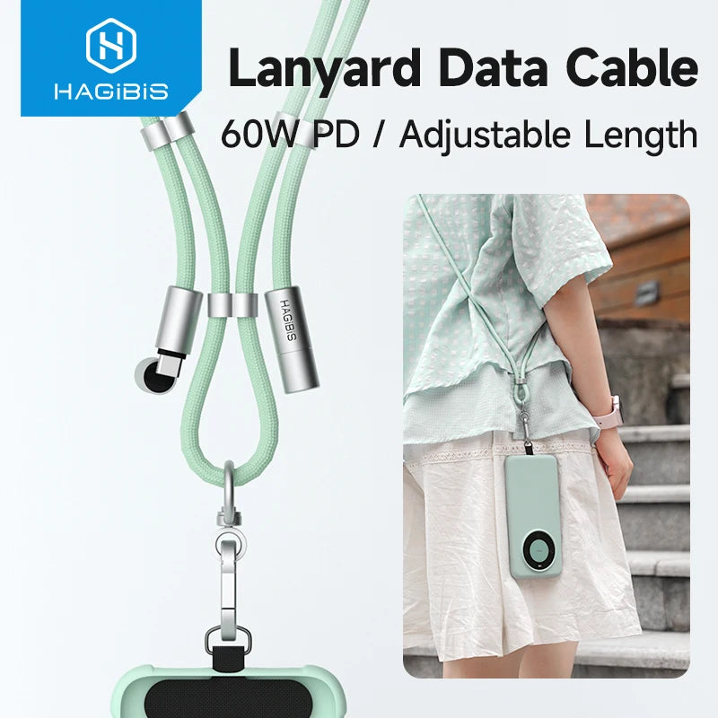 Phone Lanyard 2 in 1 with Fast Charging Cable Hagibis