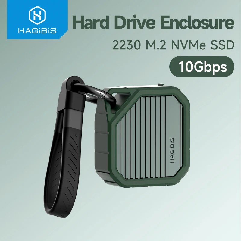 Hard Drive Enclosure M.2 MVMe SSD 10Gbps HAGIBIS