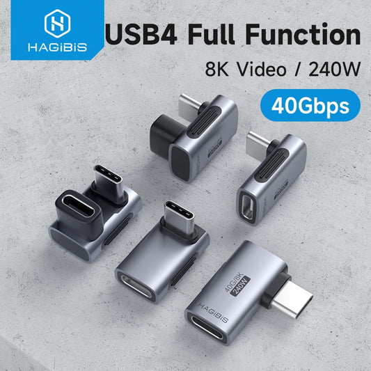 USB C to C Extender Adapter 40Gbps 8K 60Hz HAGIBIS