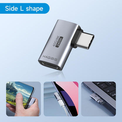 USB C to C Extender Adapter 40Gbps 8K 60Hz HAGIBIS