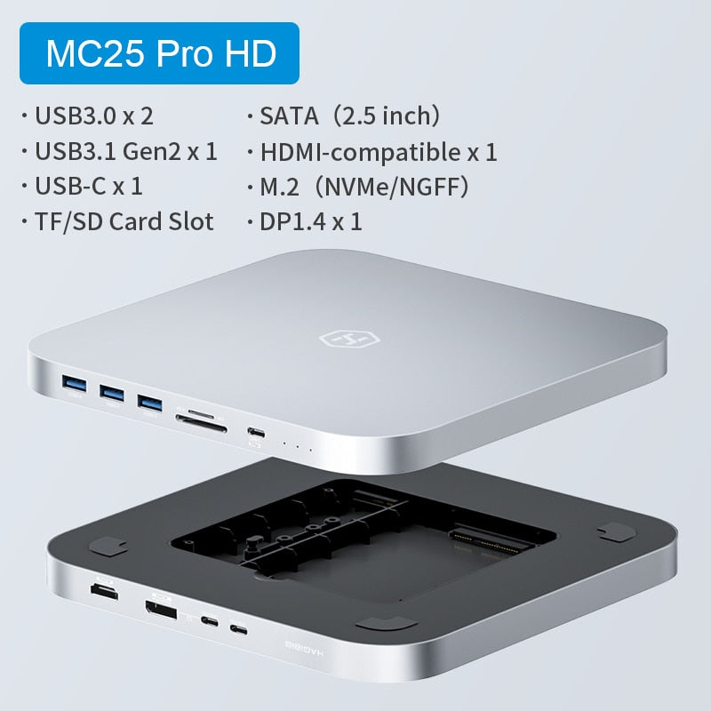 HUB -C Docking Station with HDD Enclosure Hagibis