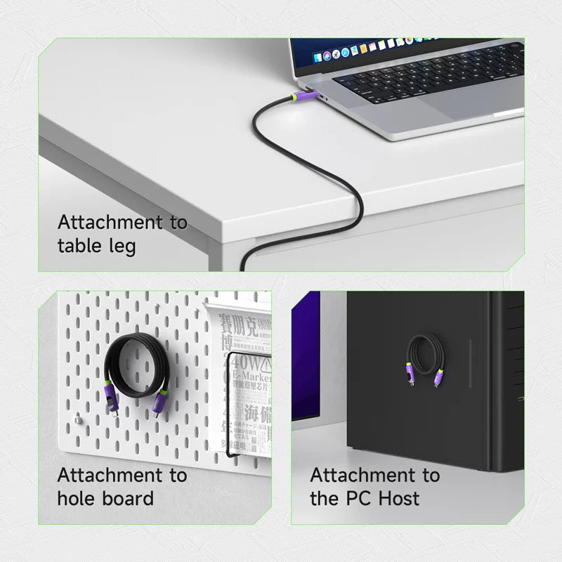 Magnetisches USB-C-zu-USB-C-Kabel mit LED-Anzeige 