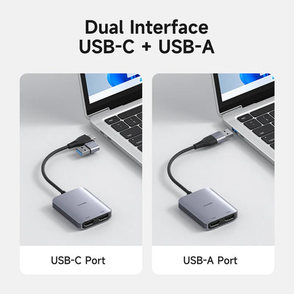 USB-A/C to HDMI Adapter MST Dual Monitor Hagibis