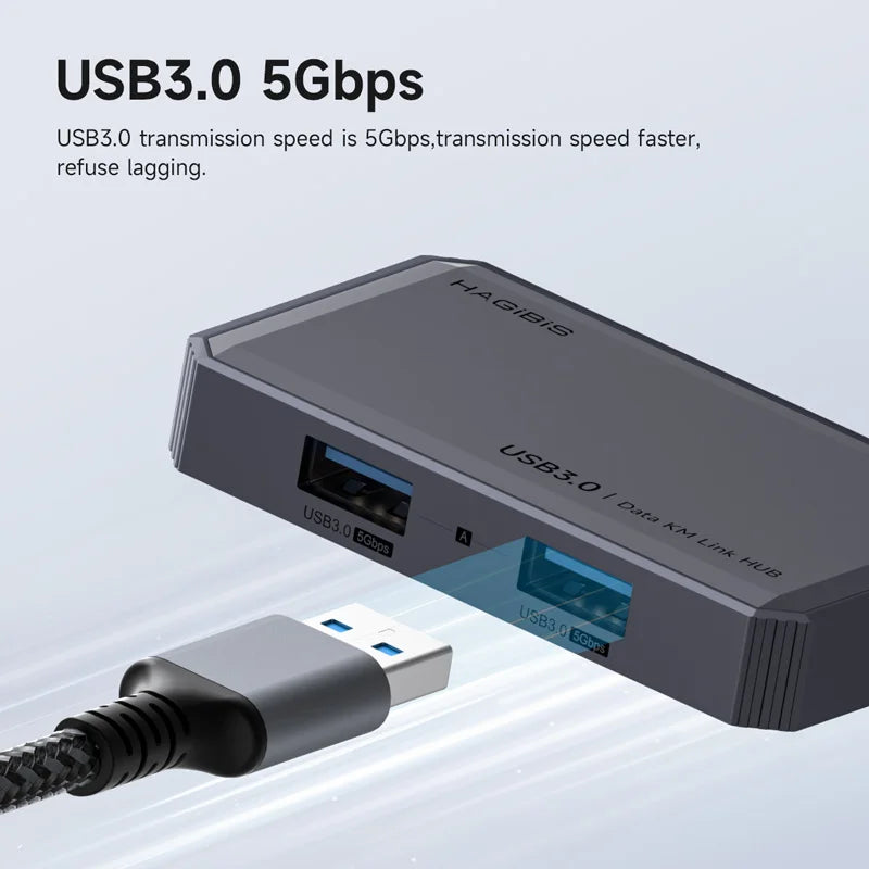 USB 3.0 Data Link Hub KM Switch Hagibis