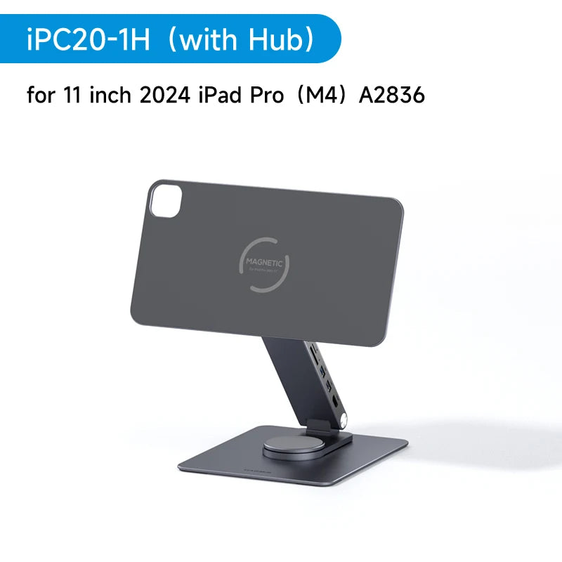 Magnetic Stand with Hub USB C for iPad Pro M4 Hagibis