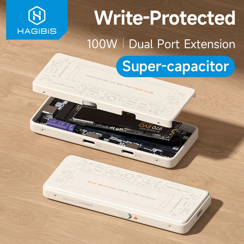 M.2 NVMe SSD Enclosure Write Protect MC200 Hagibis