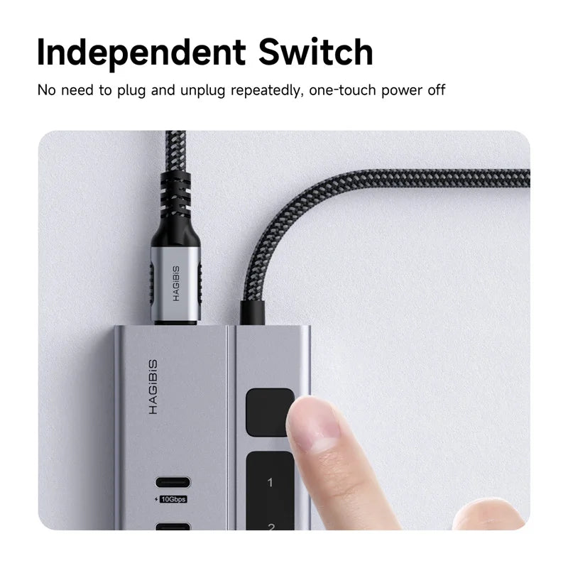 Docking Station 2.0 Multi-C Port Expansion with LED Display Hagibis