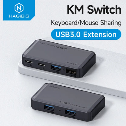 USB 3.0 Data Link Hub KM Switch Hagibis