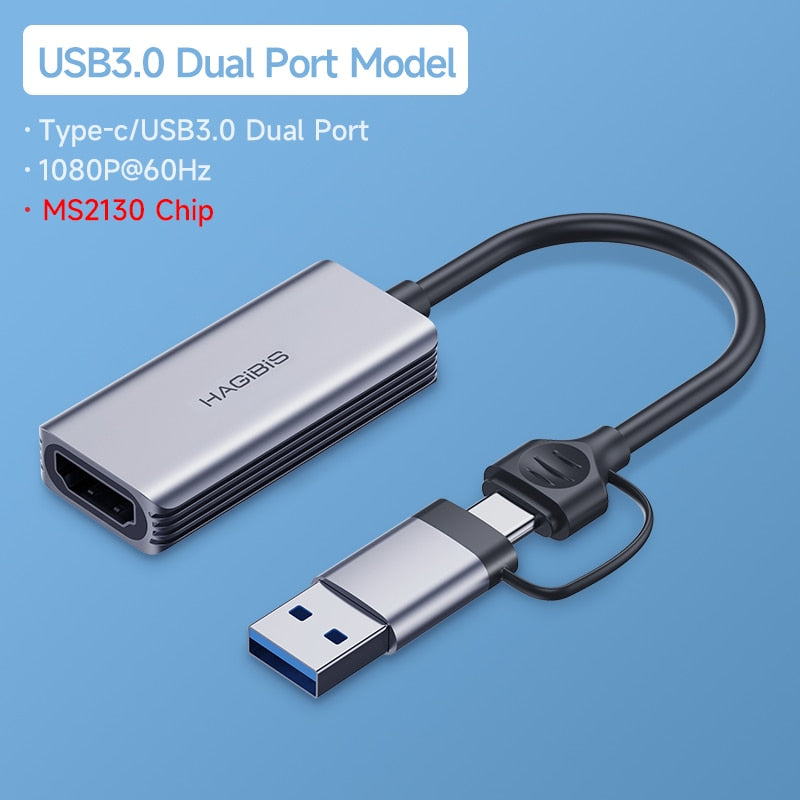 Type C/USB 3.0 Video Capture Card HDMI Hagibis