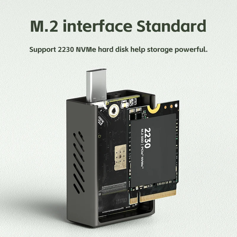 SSD Enclosure 2230 M.2 NVMe  with Cooling Fan Hagibis