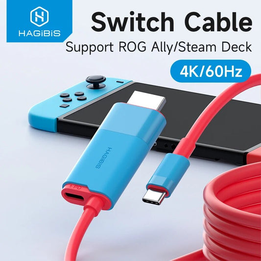 USB C to HDMI Cable Adapter 4K HAGIBIS