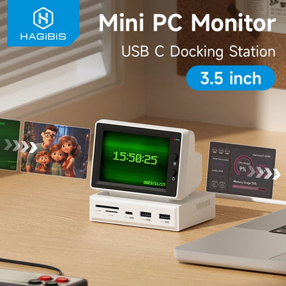 USB C Docking Station Mini PC Monitor Hagibis