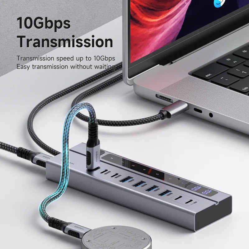 Docking Station 2.0 Multi-C Port Expansion with LED Display Hagibis