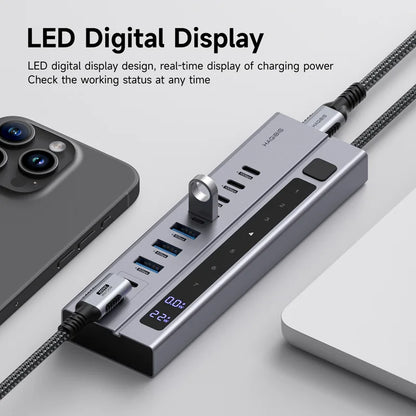 Docking Station 2.0 Multi-C Port Expansion with LED Display Hagibis