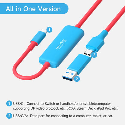 Video Capture Cable 2 in 1 with Switch Dock Hagibis