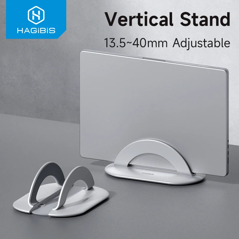 Vertical Laptop Stand Desk Aluminum Adjustable Hagibis