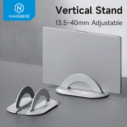 Vertical Laptop Stand Desk Aluminum Adjustable Hagibis