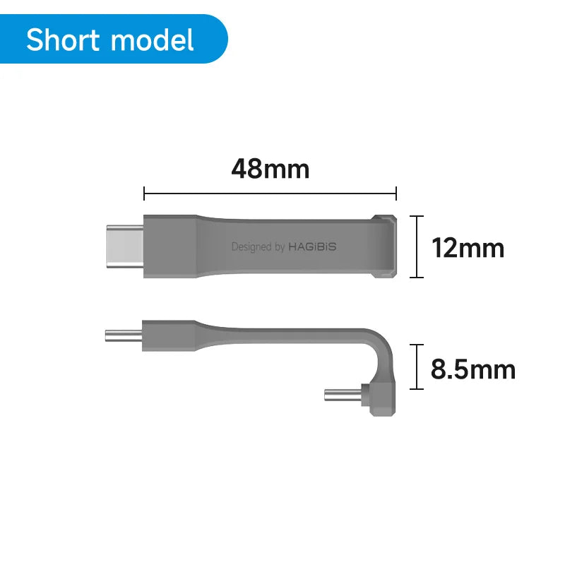 Short USB C Cable 40Gbps USB4 Hagibis