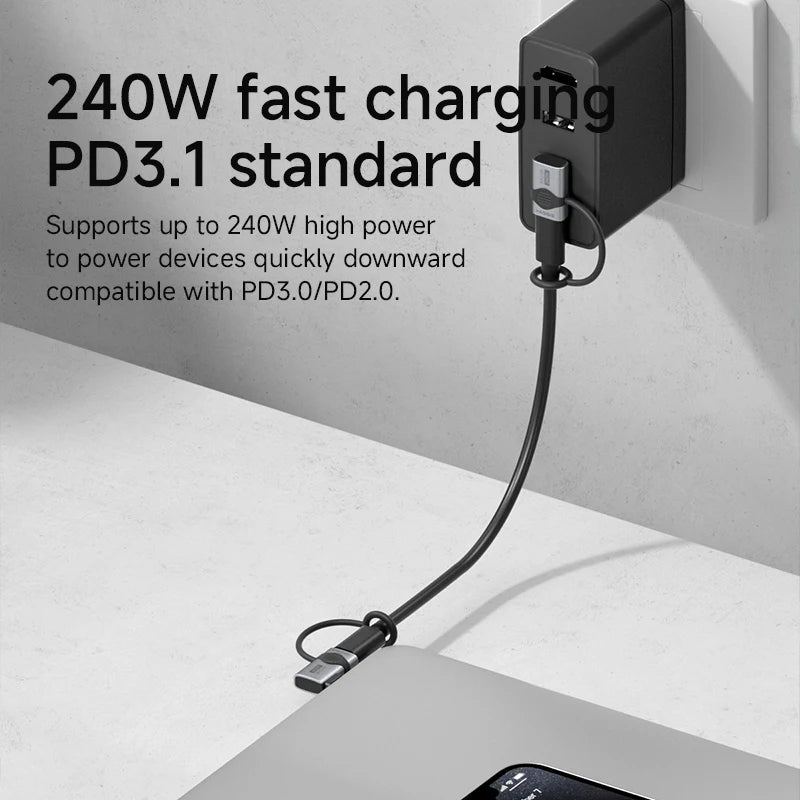 240W 80Gbps USB Adapter with Lanyard Hagibis