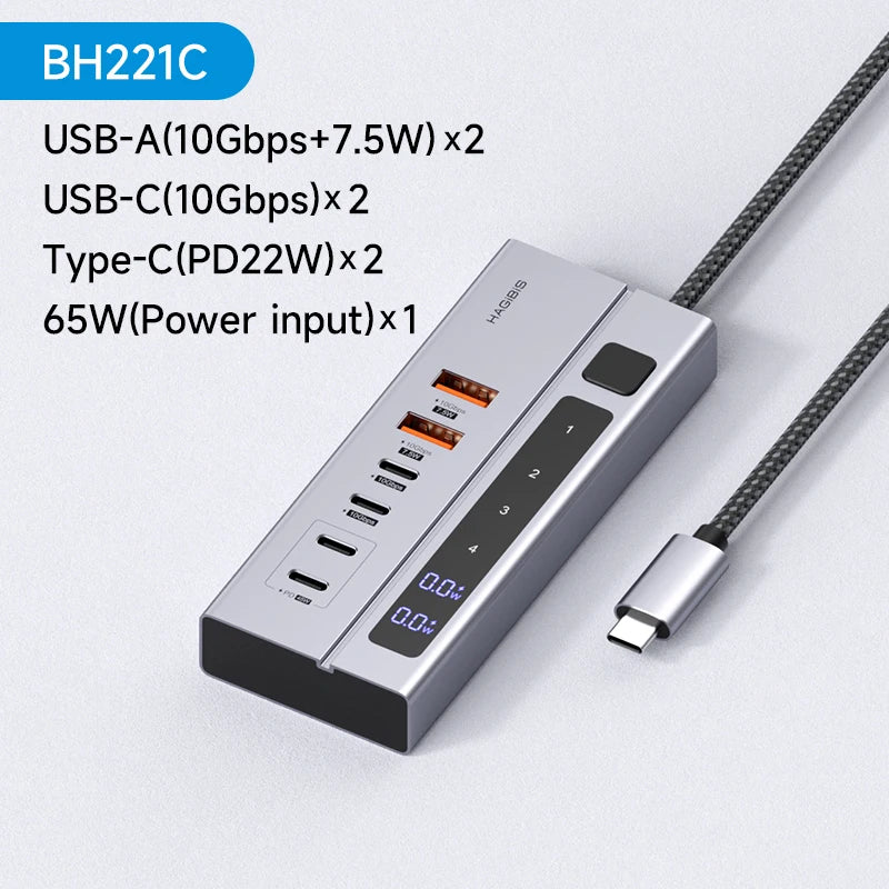 Docking Station 2.0 Multi-C Port Expansion with LED Display Hagibis