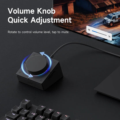 Knob USB C Hub With Shortcut Buttons Hagibis