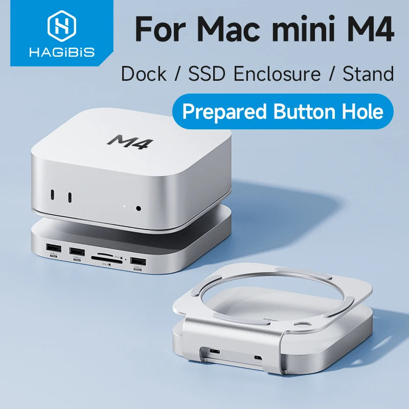 Mac Mini M4 Hub with SSD Enclosure MC60 Hagibis