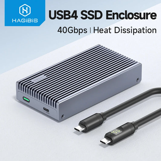 USB4 M.2 NVMe SSD Enclosure With LED Display