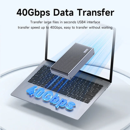 USB4 M.2 NVMe SSD Enclosure With LED Display