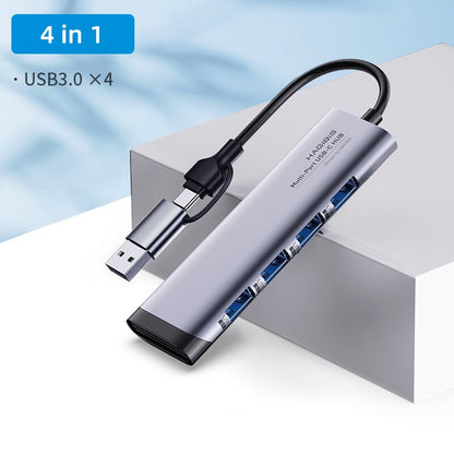 Dual Interface 4 in 1 USB C Hub HAGIBIS