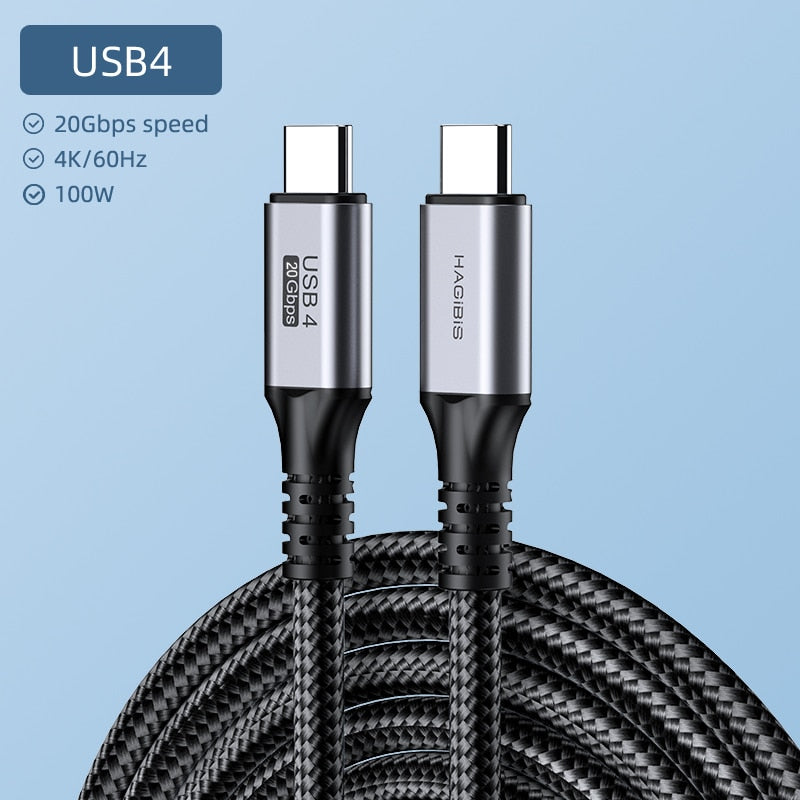 USB4 Cable 100W 40Gbps HAGIBIS