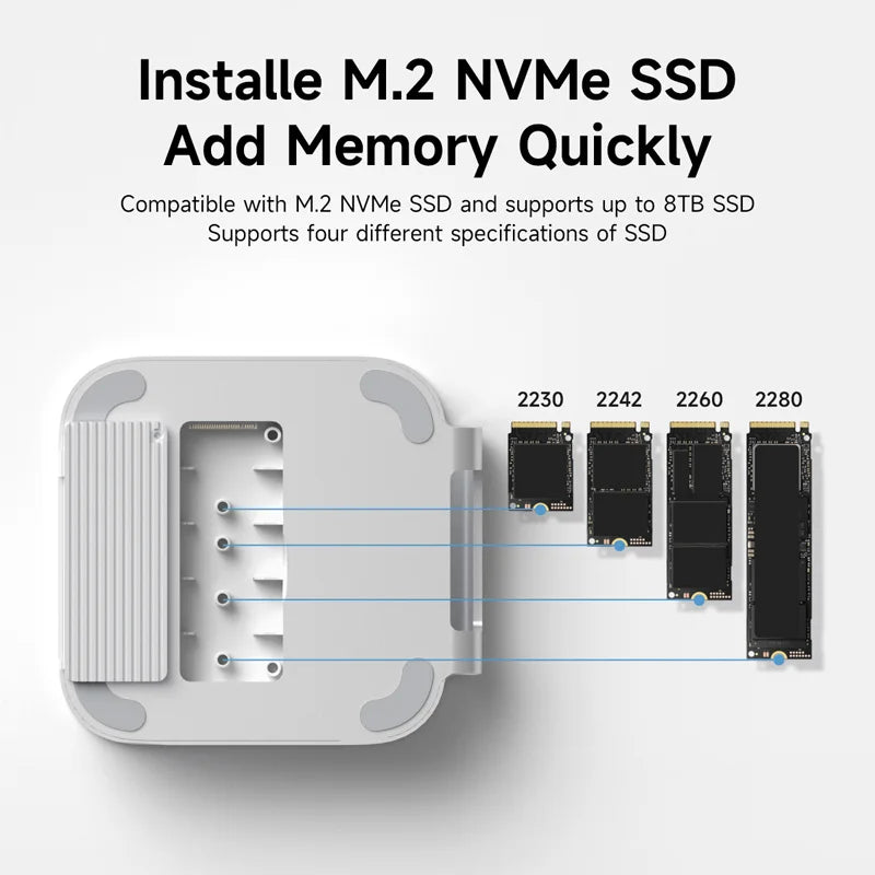 Mac Mini M4 Hub with SSD Enclosure MC60 Hagibis