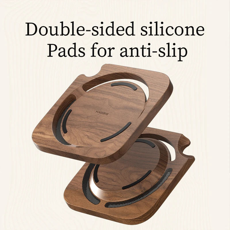 Wood Stand for Mac mini M4 with Dust Cover Hagibis