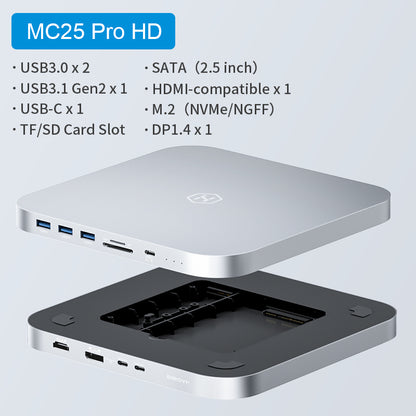 USB C Hub with Hard Drive Enclosure