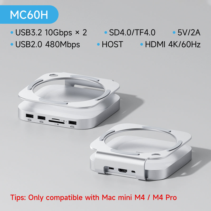 Mac Mini M4 Hub with SSD Enclosure MC60H Hagibis