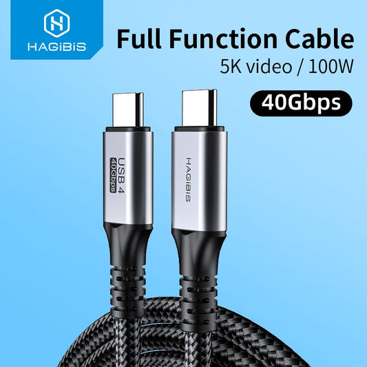 USB4 Cable 100W 40Gbps HAGIBIS