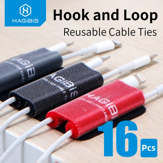 Fastening Cable Ties with Hook and Loop HAGIBIS