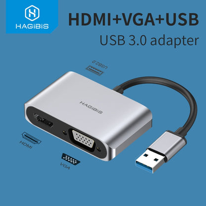 USB 3.0 to HDMI VGA Adapter Hagibis