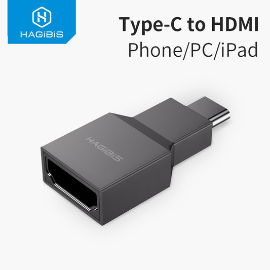 USB C to HDMI Adapter Type C Male to HDMI Female HAGIBIS