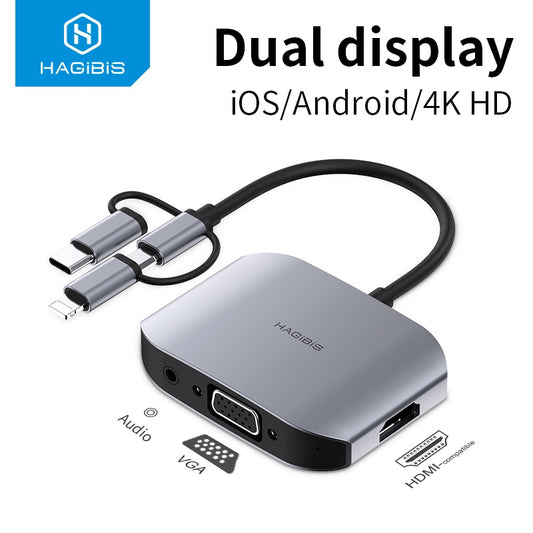 VGA & HDMI Adapter for All Mobile Phone Devices HAGIBIS