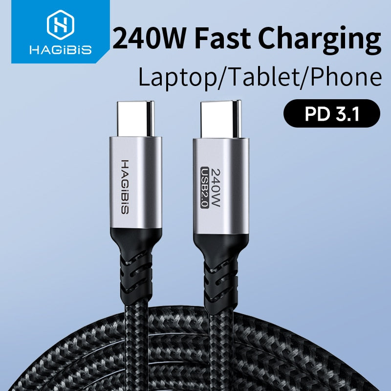 USB-C Fast Charging Cable 240W HAGIBIS