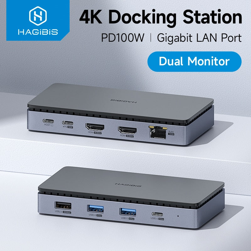 8 in 1 USB-C Docking Station HAGIBIS