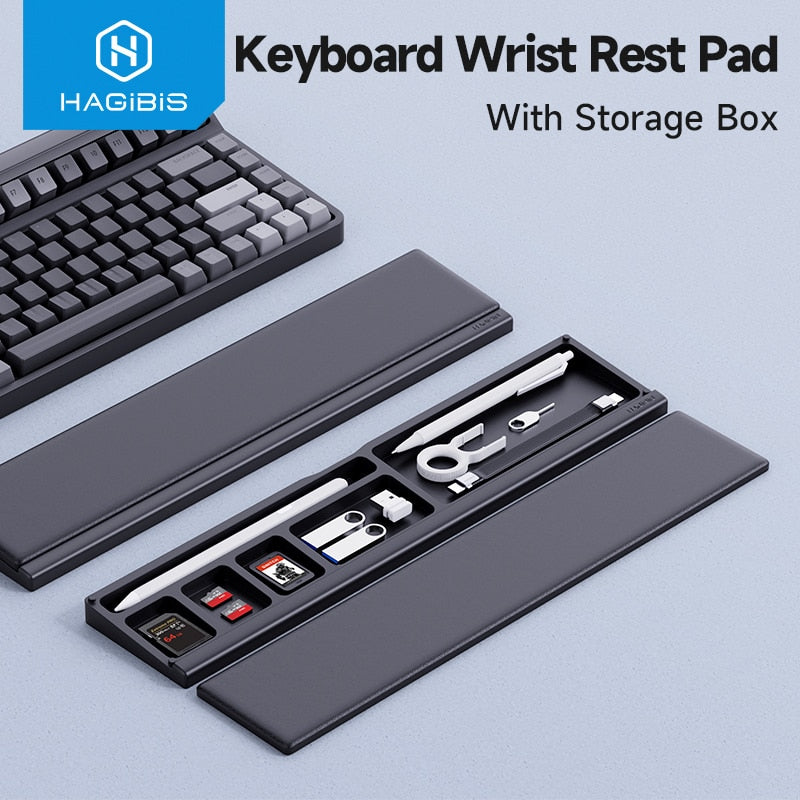 Keyboard Wrist Rest Pad with Storage Case HAGIBIS